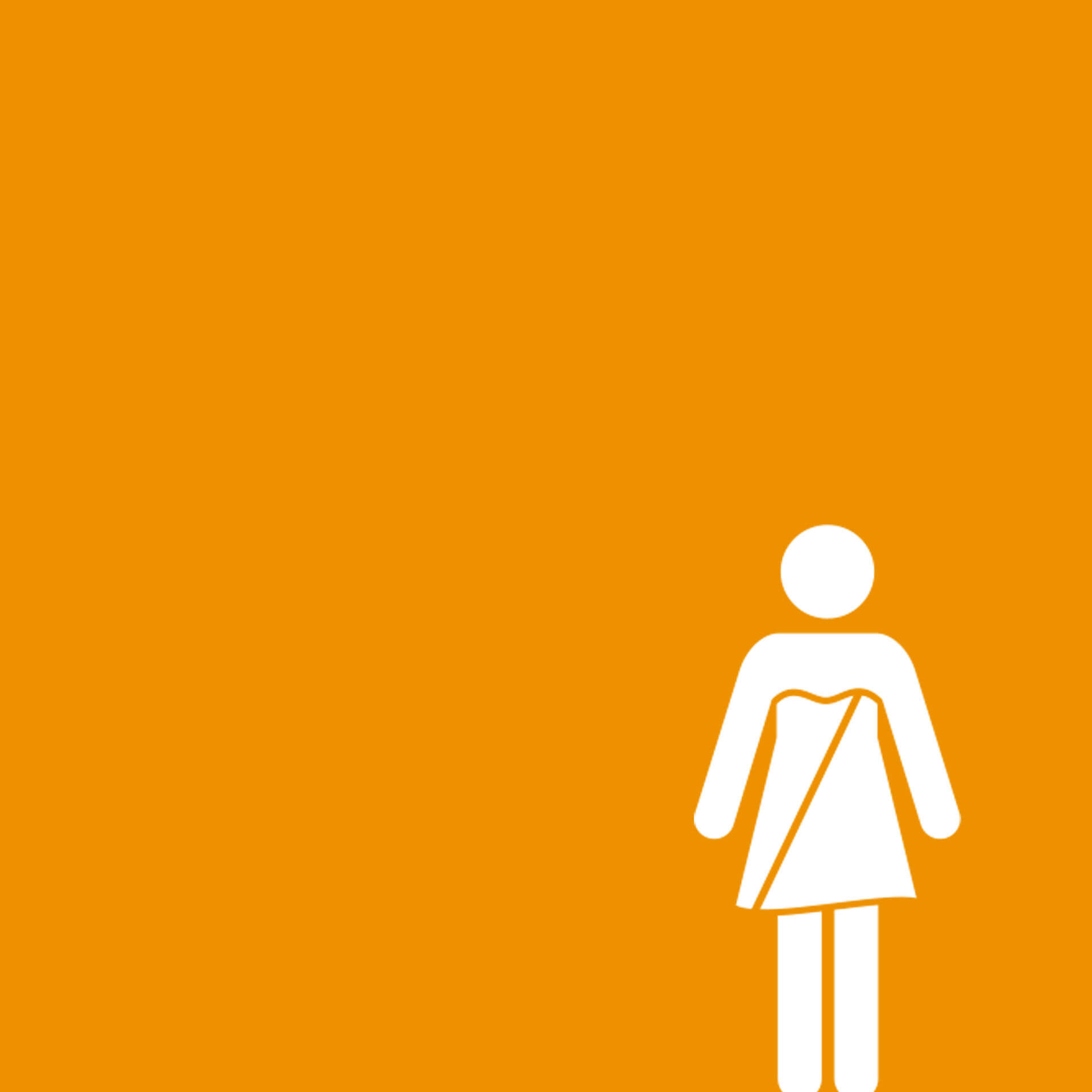 Pictogramm mit Handtuch bekleidete Frau